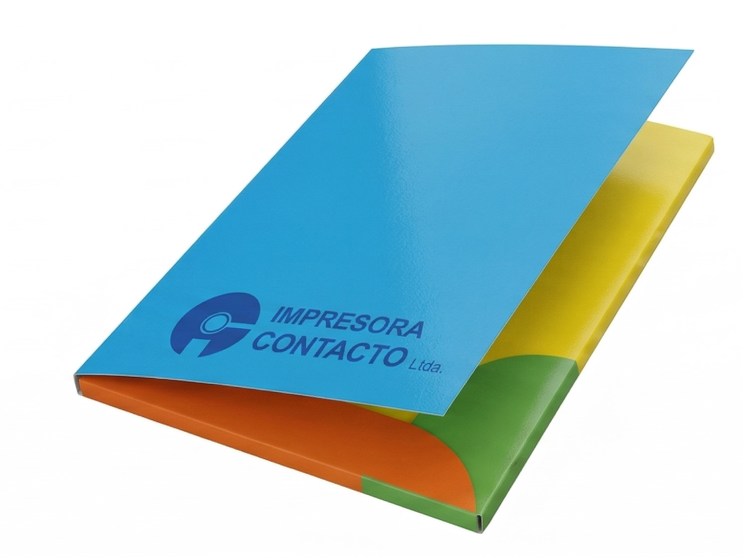 Papelería corporativa: tarjetas de visita, hojas membretadas y carpetas